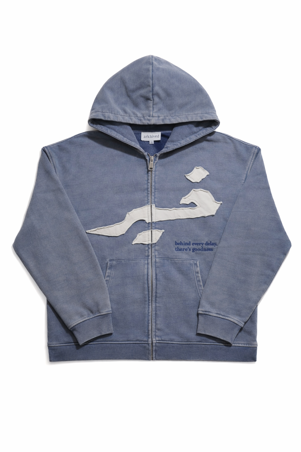 Khayr Patchwork Zip Up Hoodie – arkhived
