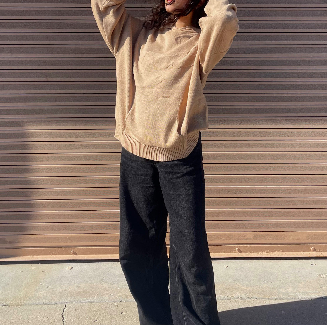 Sabr | Patience Premium Knit Hoodie - Sand