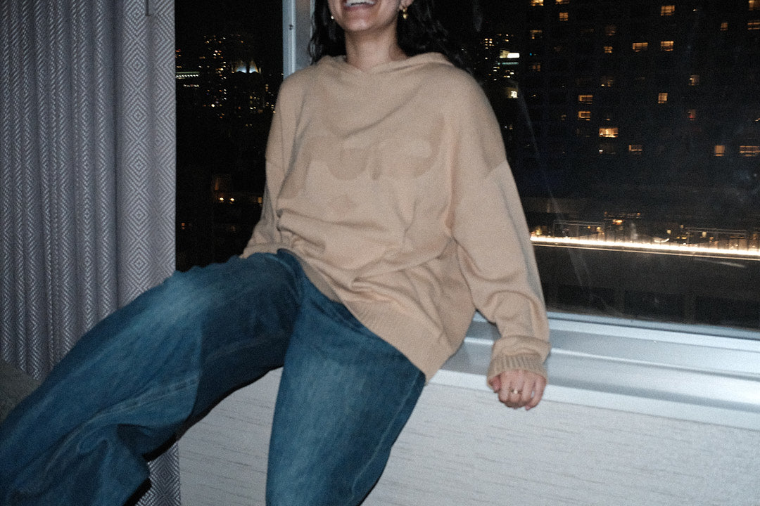 Sabr | Patience Premium Knit Hoodie - Sand