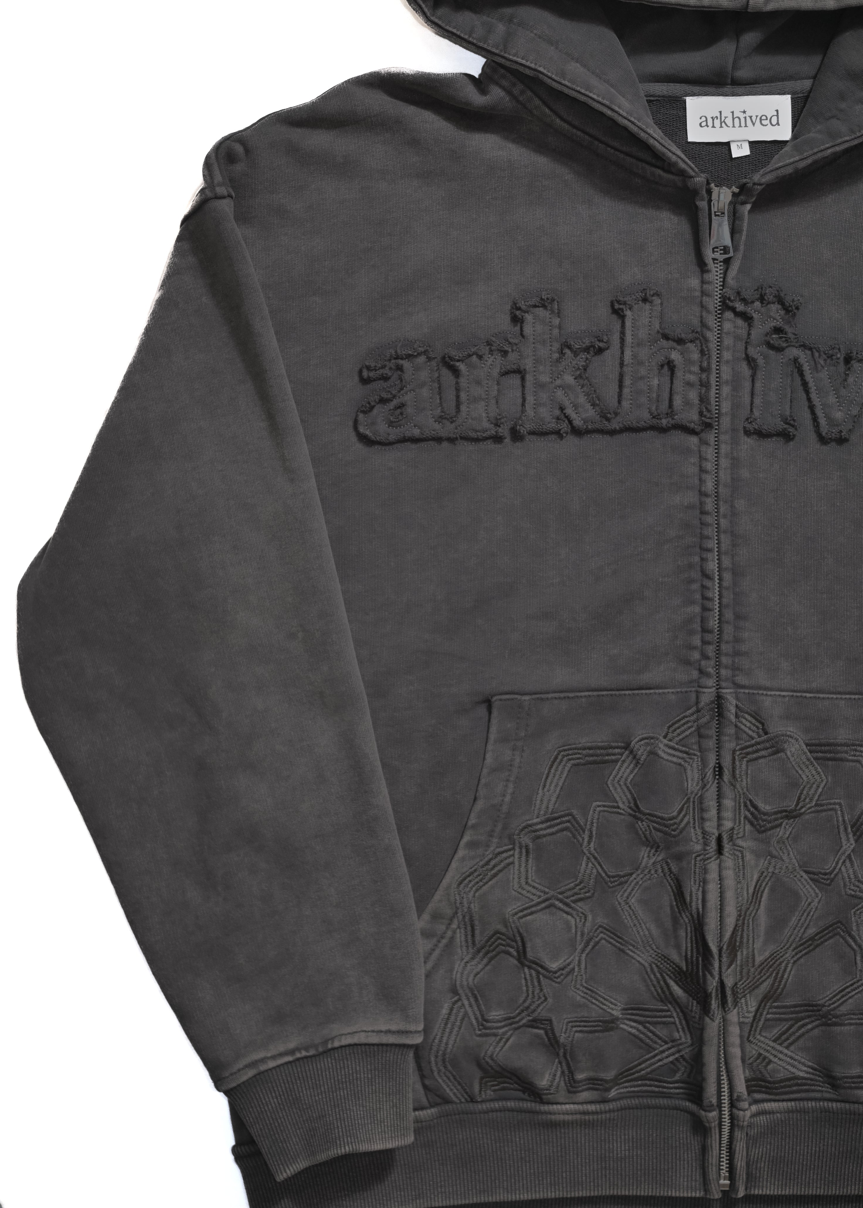 トップス PALEDUSK PATCHWORK HOODIE arkhived Patchwork Zip Up Hoodie