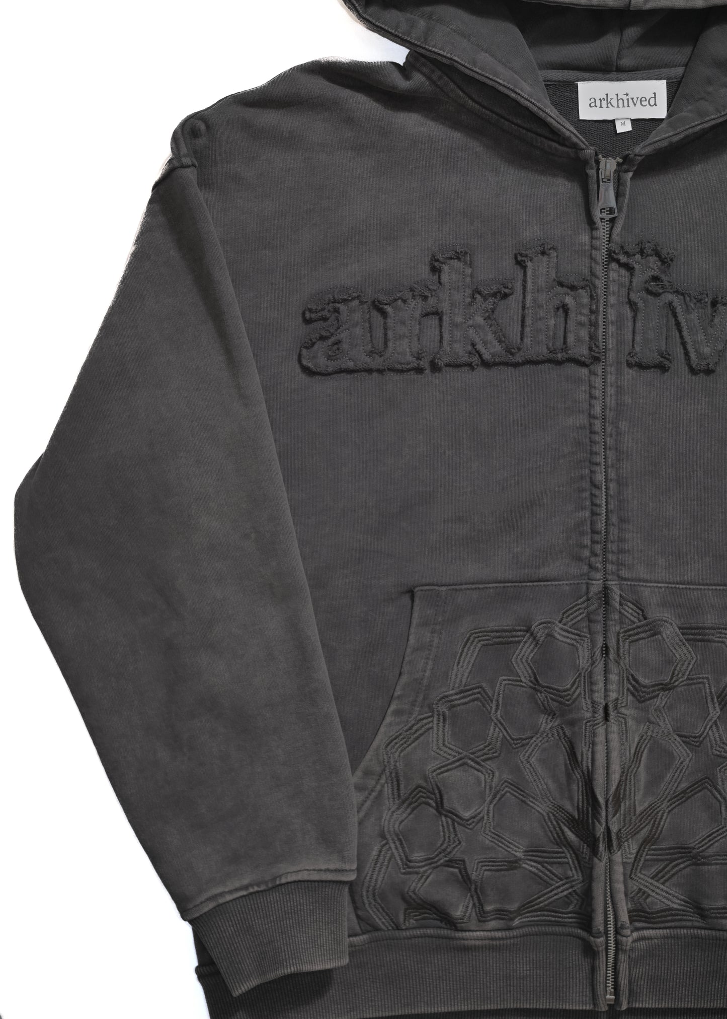 arkhived Patchwork Zip Up Hoodie