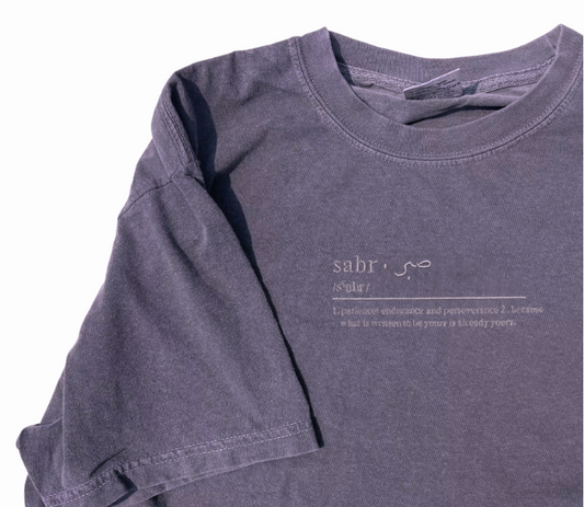 Embroidered T-Shirt: SABR (Halal Fest Exclusive)