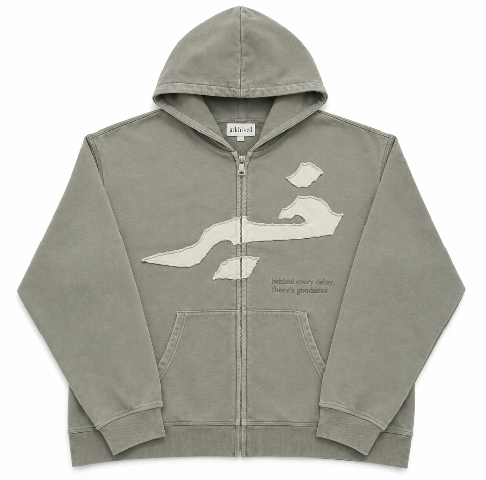 Khayr Patchwork Zip Up Hoodie